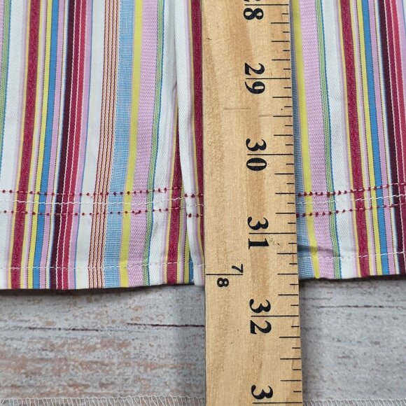 Robert Graham Mens Striped Embroidered Long Sleeve Button-Up Shirt, XL - Picture 9 of 9